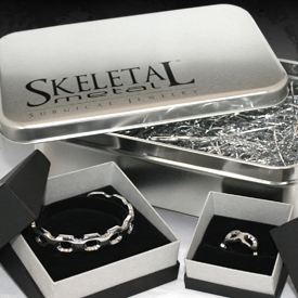 Skeletal Metal Recon Jewelry Set