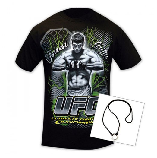 UFC UF 04509764 Griffin UFC Signature Men's T-shirt 2XL green MMA 