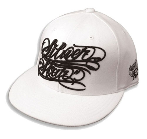 Silver-Star-Hat-3. Product Name: Silver Star Tattoo Script Hat [BUY]
