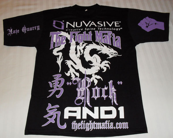 ファイトTシャツ, ファイトインナー、ファイトブログ、ファールカップ The Fight Mafia x Nate Quarry T-shirt | FighterXFashion.com