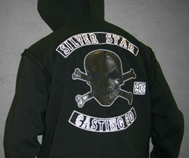 Silver Star Skull Club Hoodie