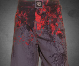Silver Star Bird Fight Shorts
