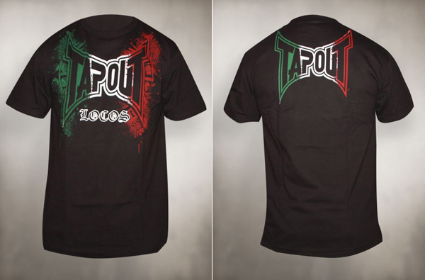 T-Shirt TAPOUT Homme – Rouge, Coton, Logo Combat – Taille L – Occasion TB État