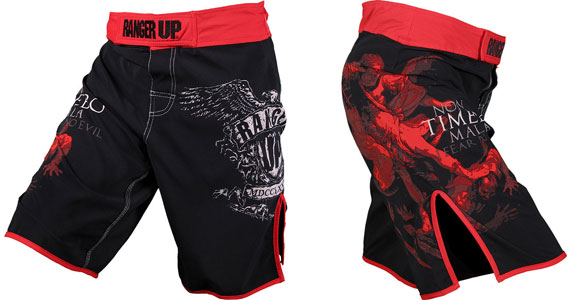 Ranger Up Saint Michael Fight Shorts | FighterXFashion.com