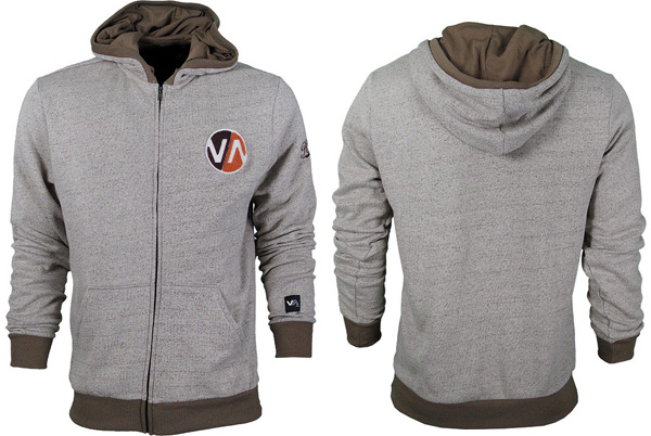 rvca zip hoodie