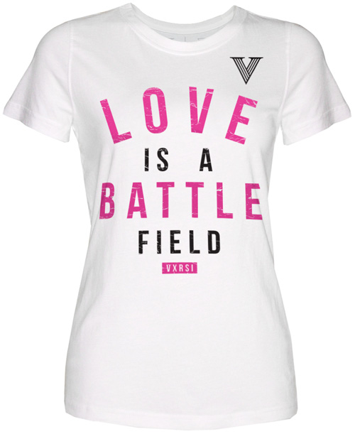 vxrsi love battle womens tee