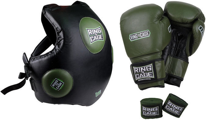 New! Limited Edition RING TO CAGE Deluxe MiM-Foam Sparring Gloves 