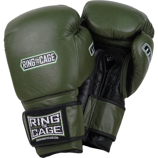 New! Safety Strap RING TO CAGE Deluxe MiM-Foam Sparring Gloves 