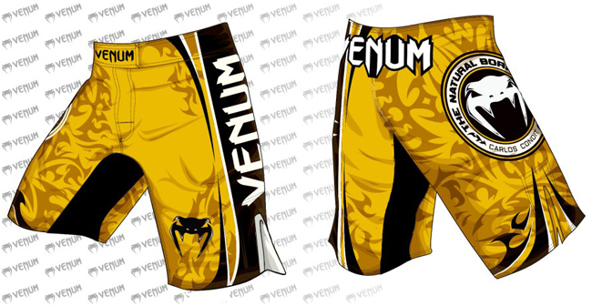 venum-carlos-condit-fight-shorts-yellow