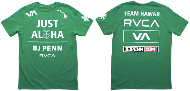 rvca-bj-penn-ufc-on-fox-5-walkout-shirt-green