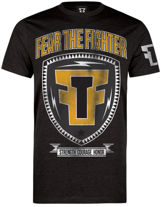 fear-the-fighter-yellow-shield-shirt