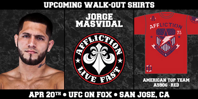 Affliction Jorge Masvidal UFC On FOX American Top Team Walkout Shirt FighterXFashion Com