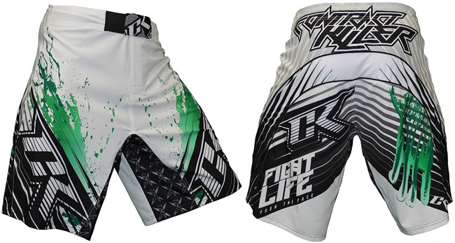 contract-killer-s2-fight-shorts-white-green