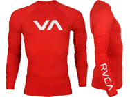 rvca-red-rashguard