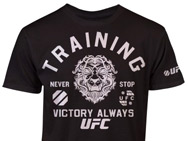ufc-training-tee-black