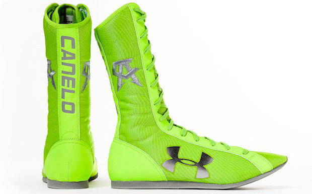 green boxing boots