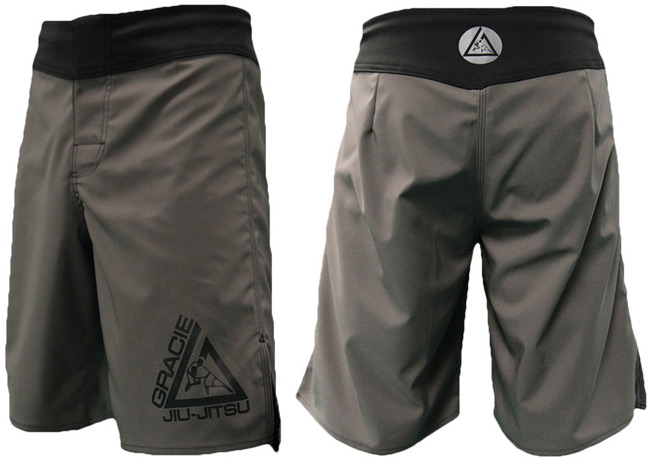 Gracie Undercover Grey Fight Shorts 