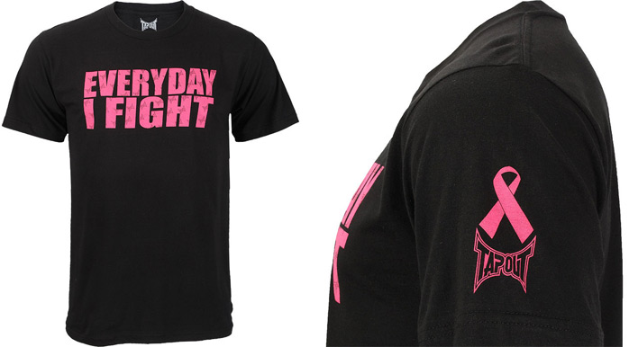 TapouT "Everyday I Fight" Breast Awareness T-Shirt | FighterXFashion.com