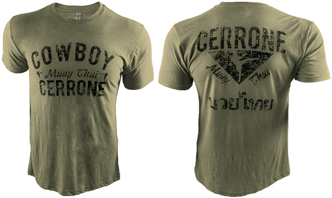 cowboy-cerrone-muay-thai-shirt-green