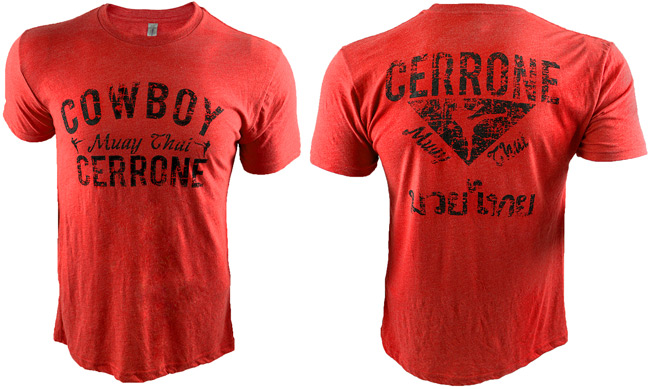 cowboy-cerrone-muay-thai-shirt-red