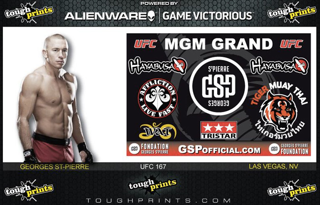 StPierre UFC 167 Walkout Gi and Fight Shorts