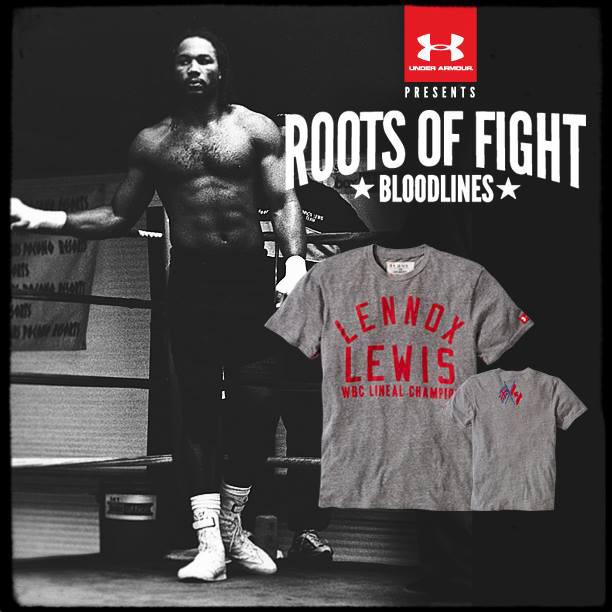 Meyella Línea de visión ratón Under Armour Roots of Fight Lennox Lewis Shirt | FighterXFashion.com