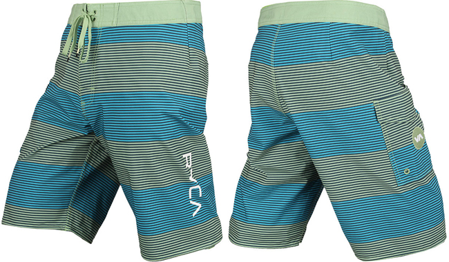 rvca-civil-stripe-shorts-green