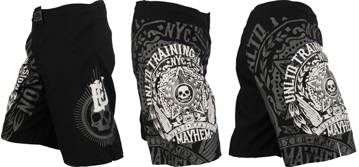 ecko-mma-wrecking-train-shorts-black