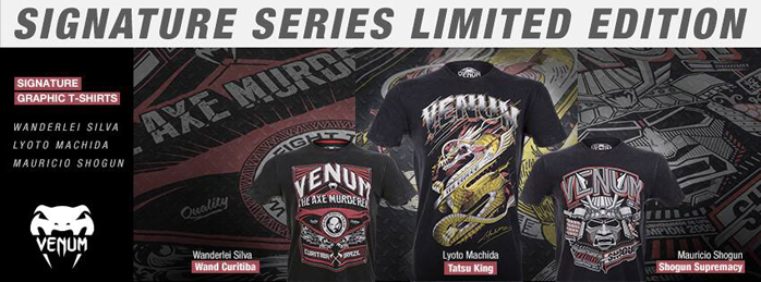 Venum Signature Series Shirts Wand Machida and Shogun
