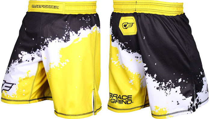 cage-fighter-splatter-fight-shorts-yellow