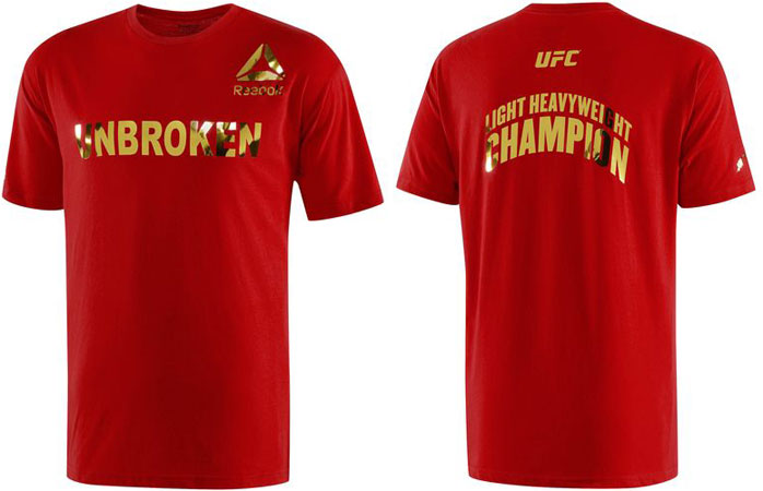 Reebok Jon Jones UNBROKEN UFC 182 Shirt 
