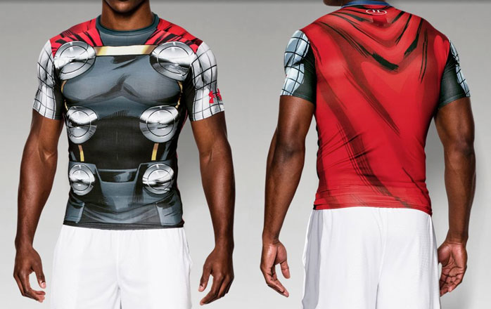 under armour avengers compression shirts
