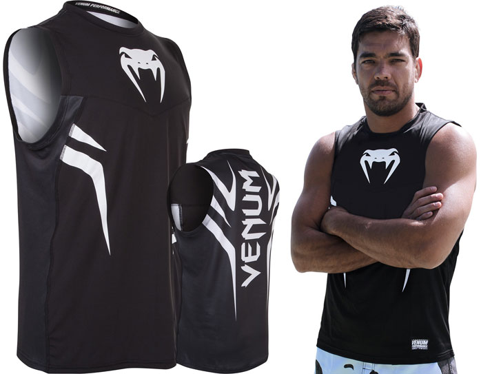 Venum Herren Dry Tech Tank Top Tempest Schwarz Polyester T-Shirt MMA SALE 