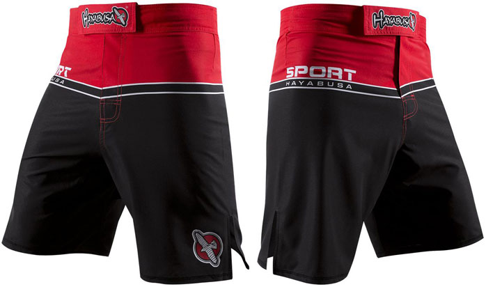 hayabusa-sport-line-shorts-red