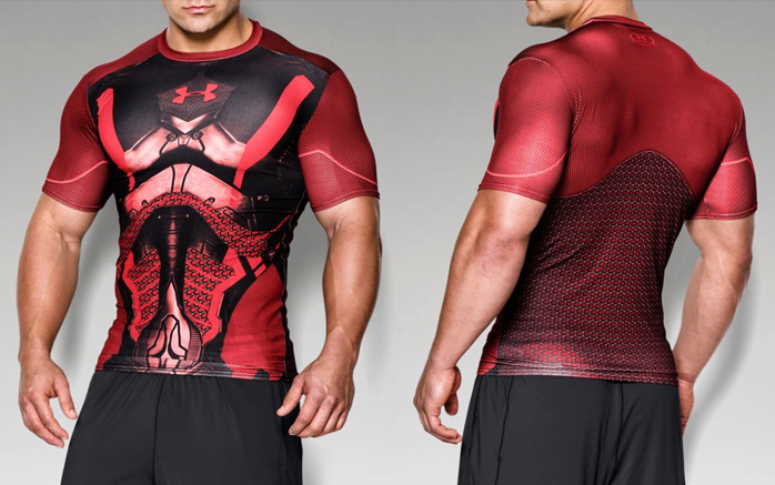 red under armour compression shirt
