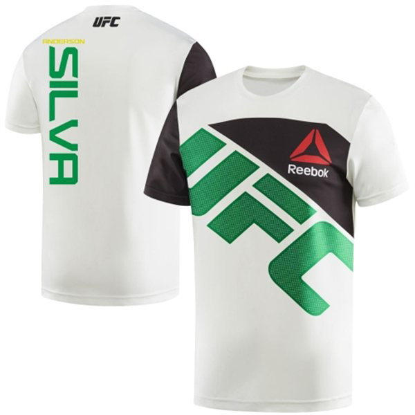 Reebok Combat UFC Anderson Silva Jersey - Medium - Chalk/Black at   Men's Clothing store