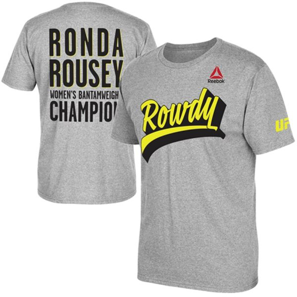 Reebok UFC Ronda Rousey Peleador Tee MMA Camiseta 