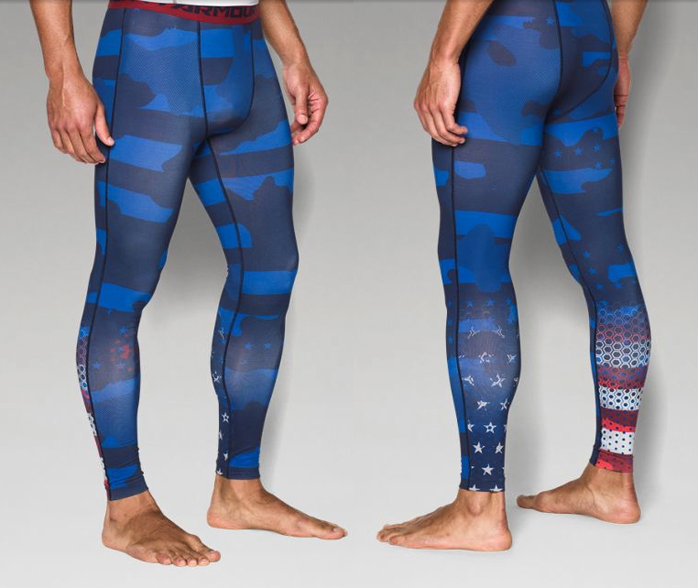 blue under armour tights