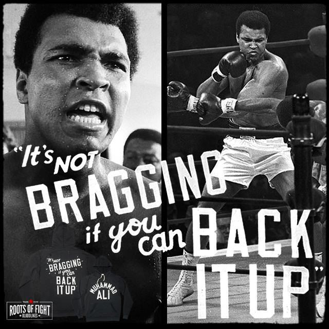 Muhammad Ali Bragging Quote Premium T-shirt Boxing 