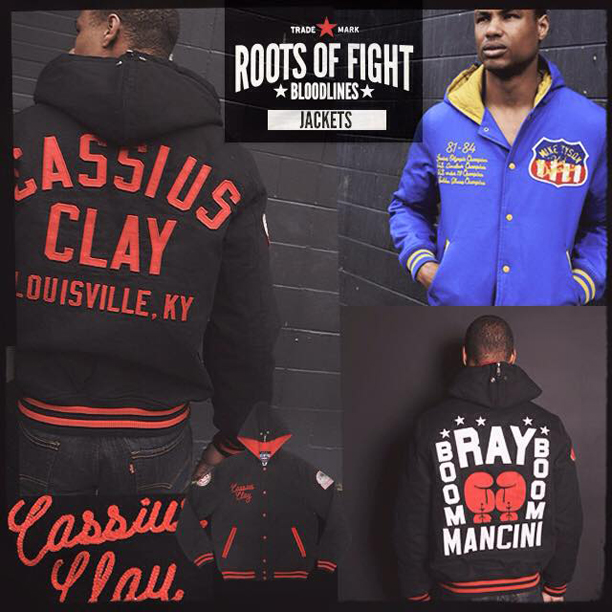 Roots of Fight Jackets Mike Tyson Cassius Clay and Ray Mancini