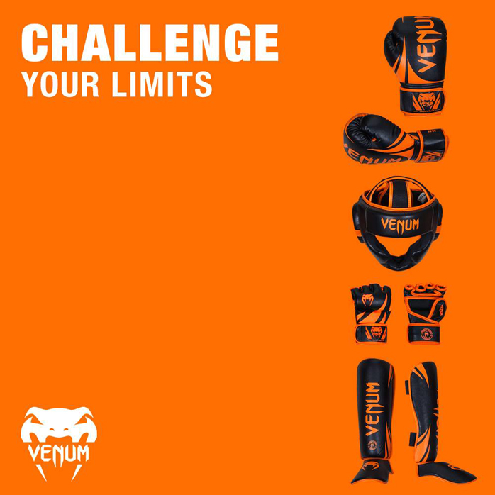 Venum Challenger Fight Gear In Black Neo Yellow And Orange Fighterxfashion Com