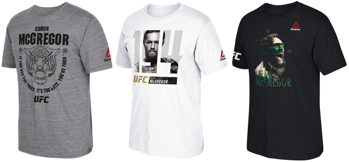 Conor McGregor Reebok UFC 194 Shirts 