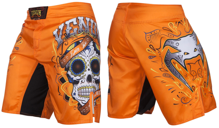 venum-santa-muerte-fight-shorts-orange