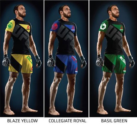Reebok UFC Fight Kit Colors for UFC 200 