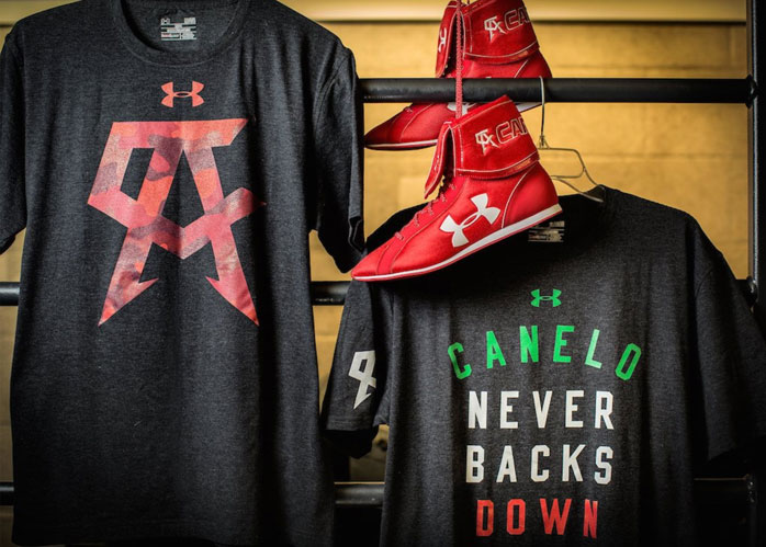Armour Shirts and Boxing Boots Canelo Khan |