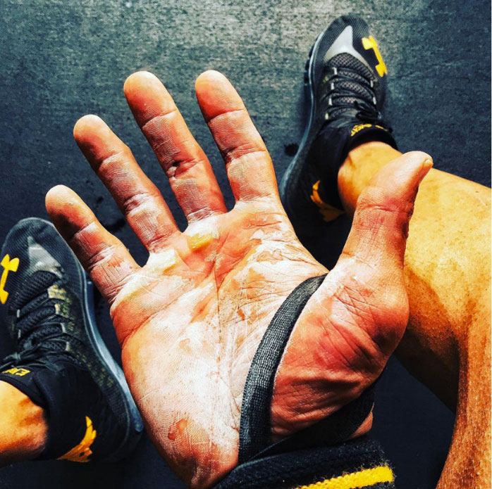 The Rock Wearing his Under Armour Training Shoes
