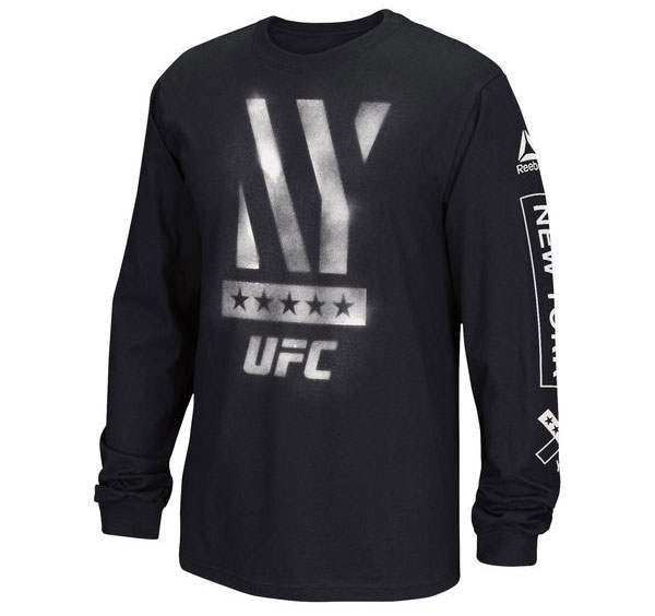 Reebok Men's MMA UFC 205 New York City Walkout Jersey T-Shirt CB4360 Black 