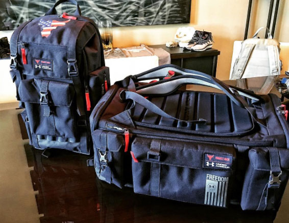 The Rock Under Armour Freedom Bag and 
