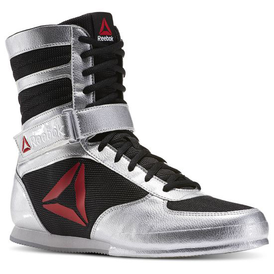 silver reebok boxing boots