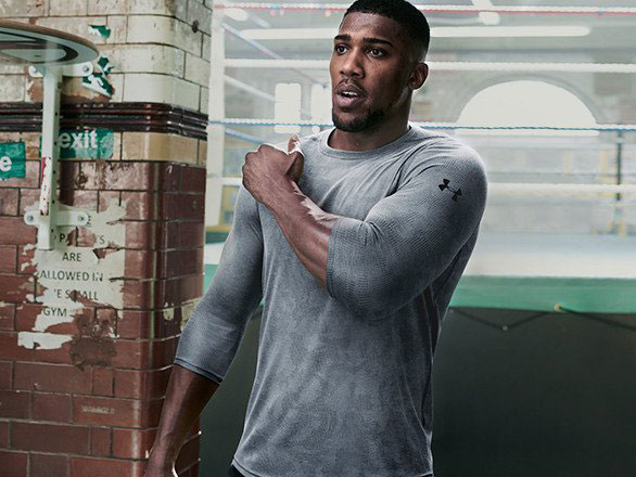 Essentially pair Want to Anthony Joshua in Under Armour Clothing | FighterXFashion.com